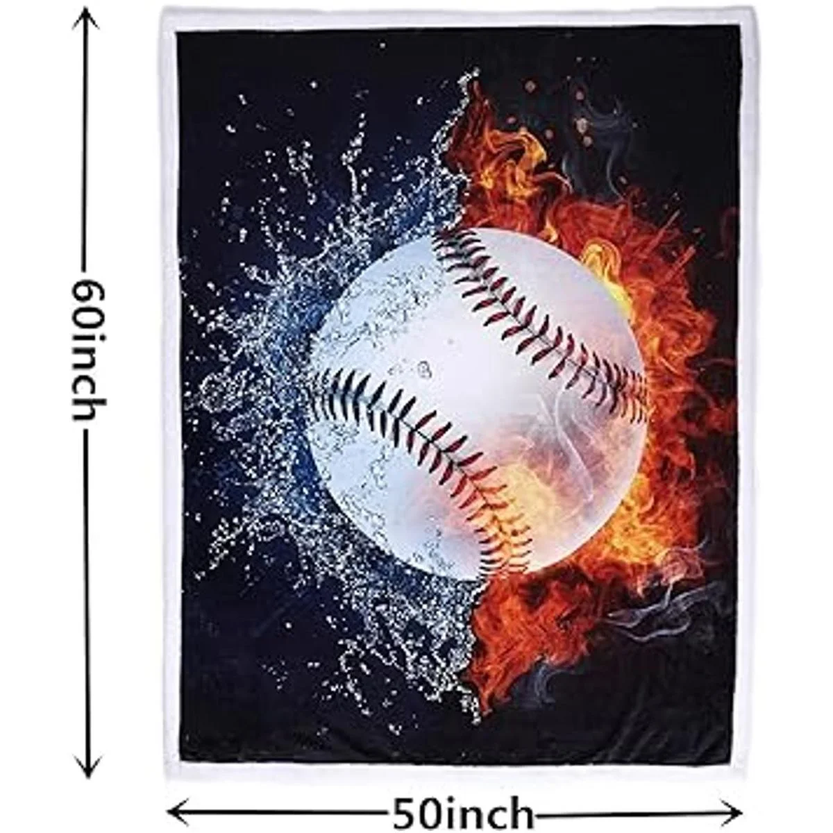 Sviuse Manta de béisbol con estampado 3D manta de bola_5