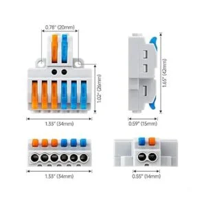 GKEEMARS 10 conectores de cable de palanca conector de_5