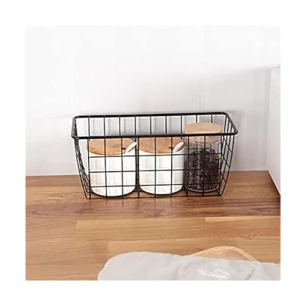 LeleCAT Canastas pequeñas de alambre para armarios de_4