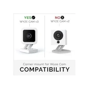 Brainwavz Soporte de esquina sin tornillos para Wyze Cam_3