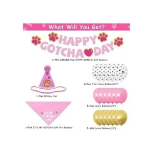 SINFUN Gotcha Day Bandana para perro para niño y niña_4