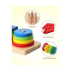 Coogam Juguetes Montessori apilables de clasificación de_6