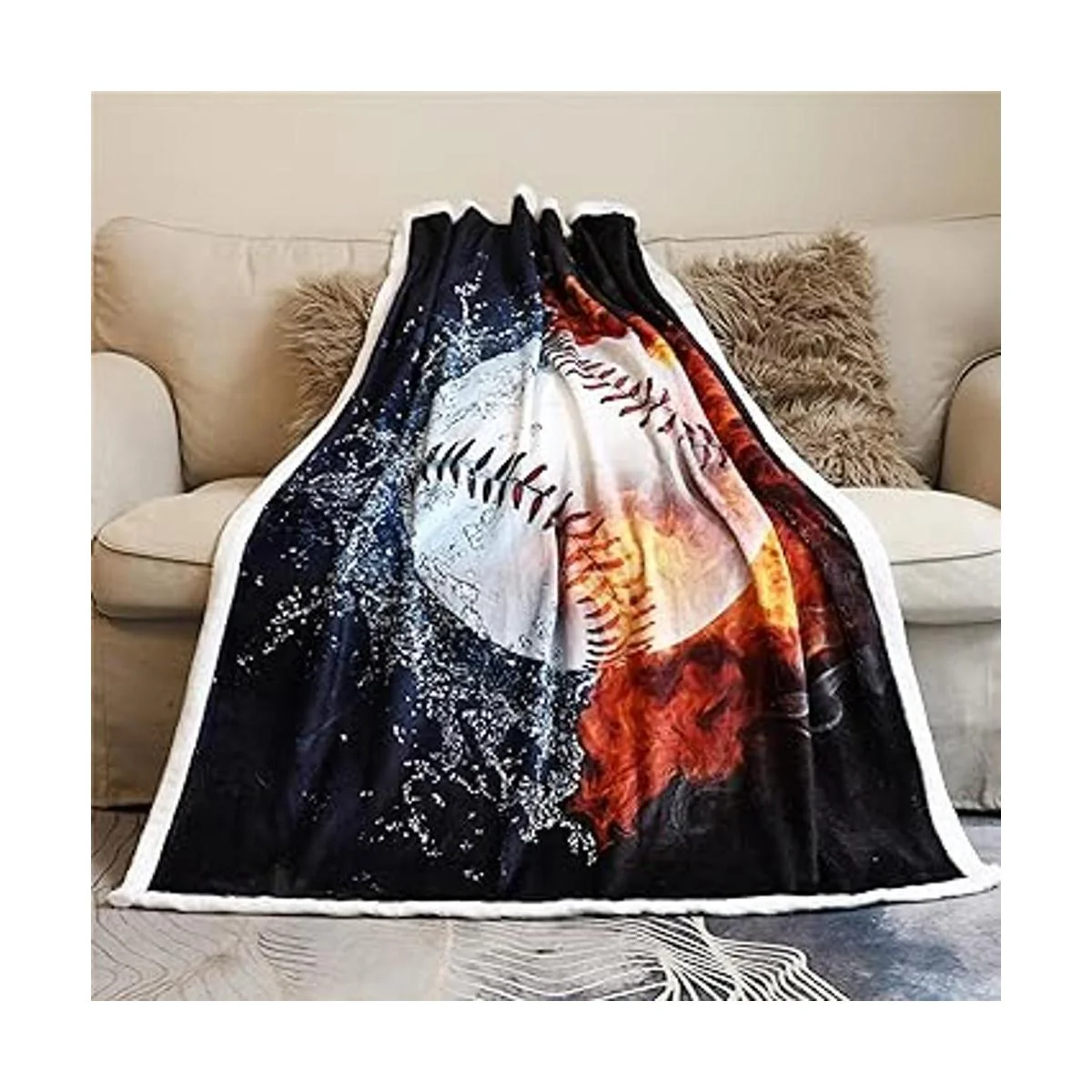 Sviuse Manta de béisbol con estampado 3D manta de bola_2