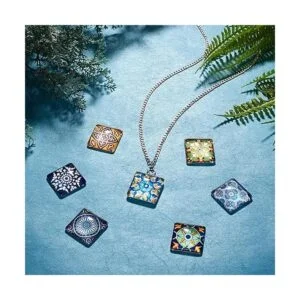 PH PandaHall Cabujones cuadrados de mosaico de 1 pulgada_2