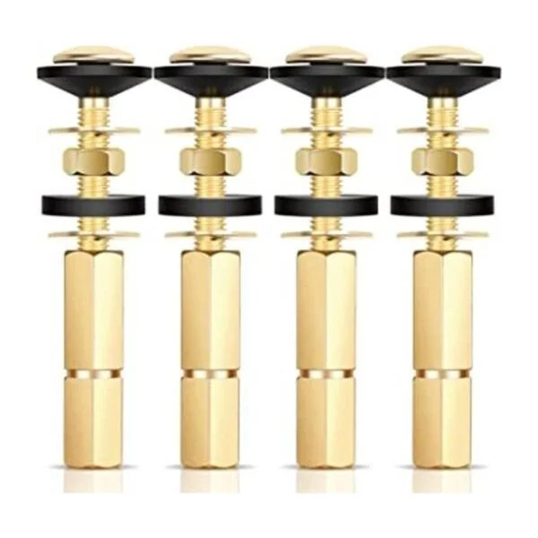 Juego de 4 tornillos para inodoro de acero inoxidable y_1