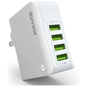 Cargador de pared USB múltiple MANTO 4.4A22W 4 puertos_1