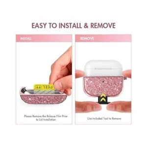 AhaStyle Funda para AirPods Pro para mujeres y niñas_5