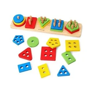 Coogam Juguetes Montessori apilables de clasificación de_1