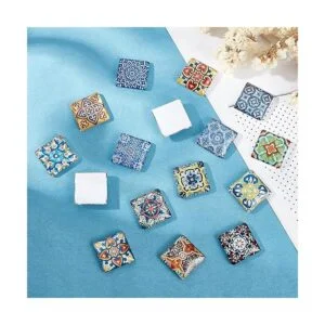 PH PandaHall Cabujones cuadrados de mosaico de 1 pulgada_3
