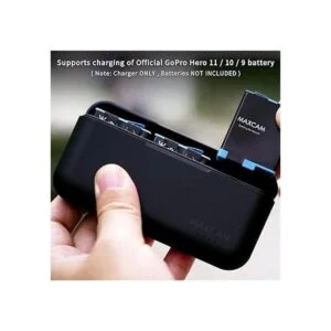 MAXCAM Cargador de batería triple Power para batería GoPro_3