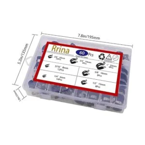 Rrina Juego de 60 abrazaderas de cable de acero inoxidable_4