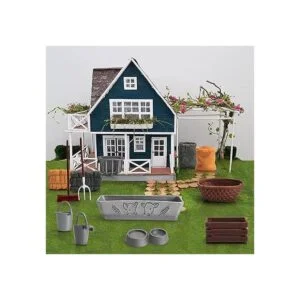 Juego de 13 piezas de juguetes de granja accesorios de_4