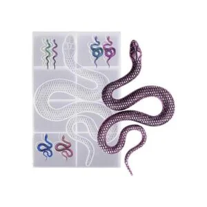 AFUNTA Molde de resina epoxi de serpiente molde de_2