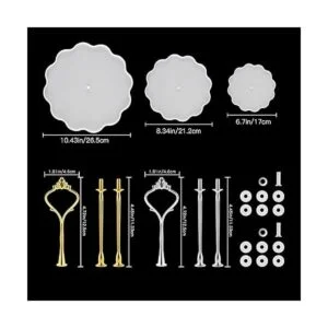 Moldes de bandeja de resina de 3 niveles moldes de_3