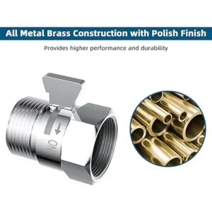 Paquete de 2 válvulas de control de flujo de ducha G12_5