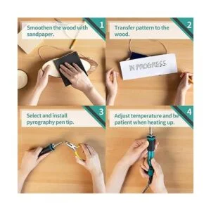 YIHUA 930IV Kit de bolígrafo de combustión de madera de_4