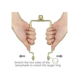 Soporte ajustable para arpa de pantalla para lámpara alto_3