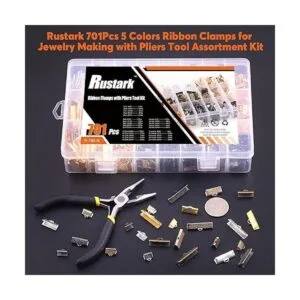Rustark 701 piezas de 5 colores para hacer joyas con_7