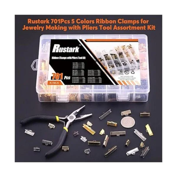 Rustark 701 piezas de 5 colores para hacer joyas con_7