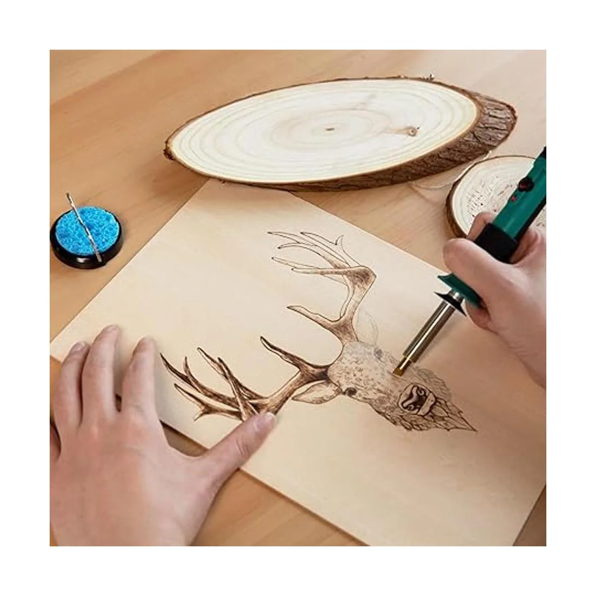 YIHUA 930IV Kit de bolígrafo de combustión de madera de_6