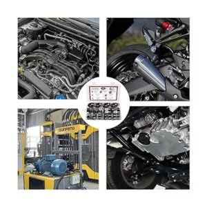 Rrina Juego de 60 abrazaderas de cable de acero inoxidable_5