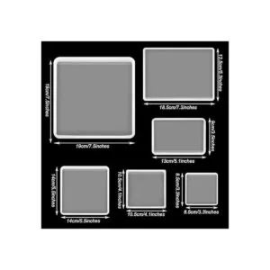 Moldes de resina de silicona 6 piezas varios tamaños y_2