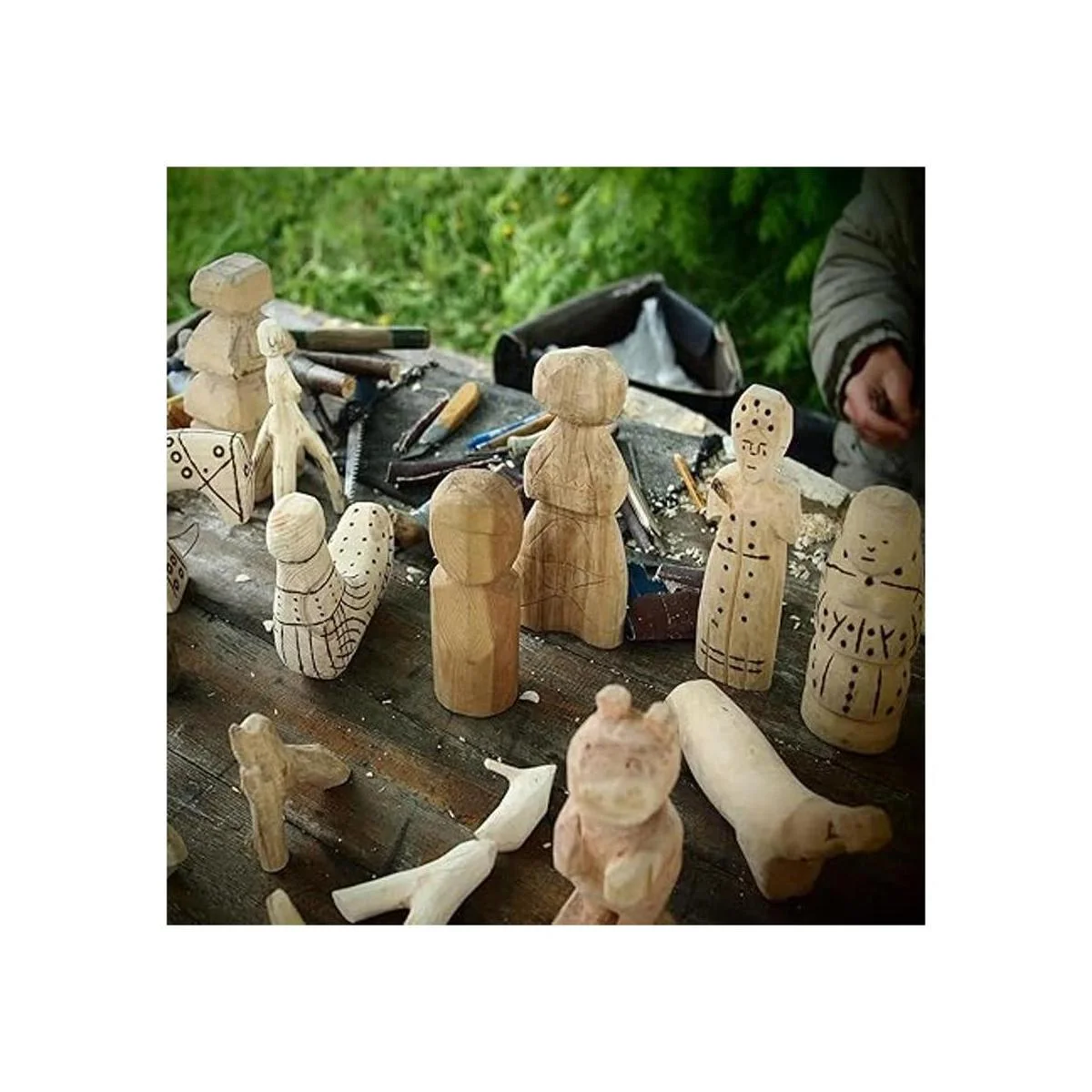 YIPLED Kit de bloques de tallado de tilo sin terminar_7