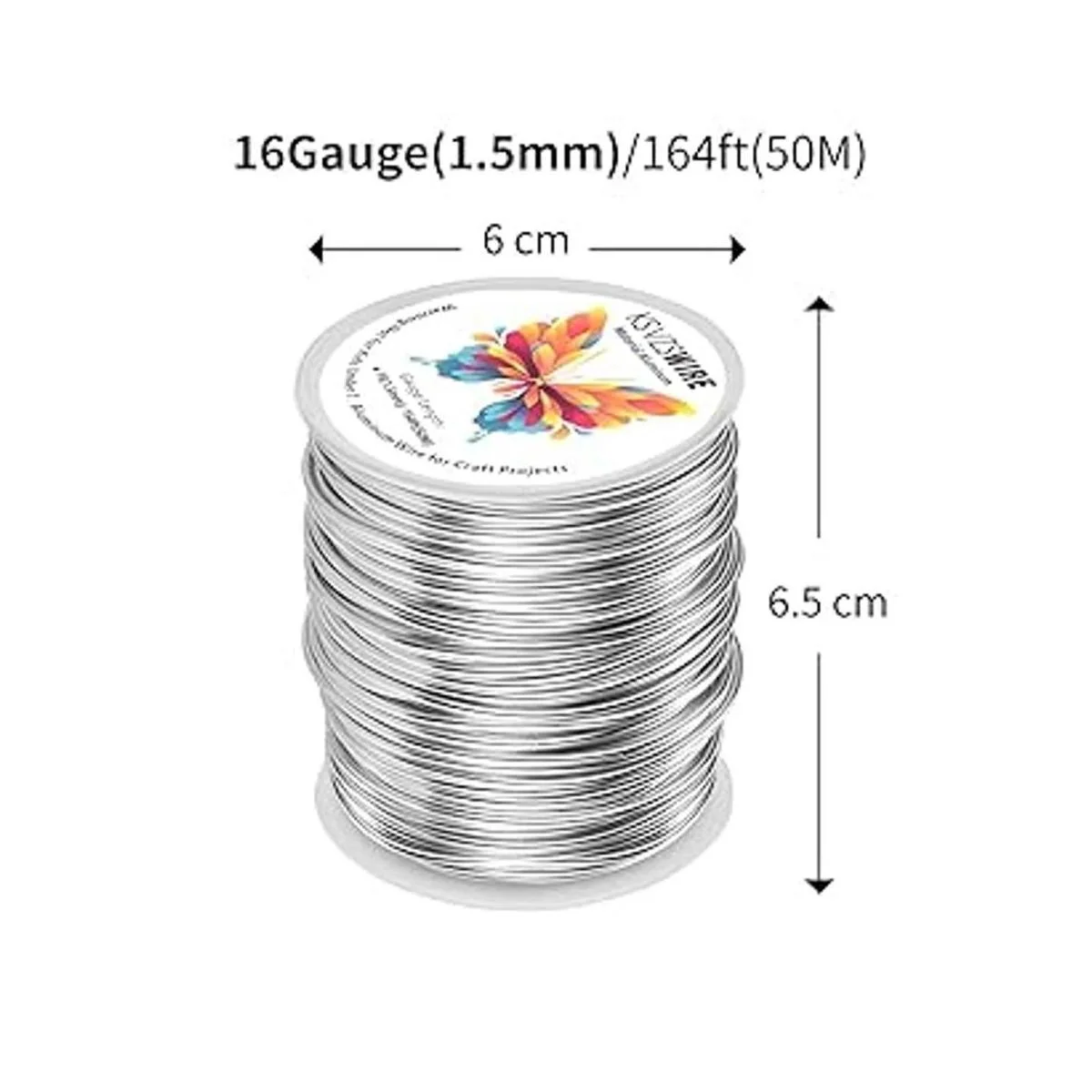 KSVZS Alambre de aluminio de calibre 16 0.059 in de 164_3