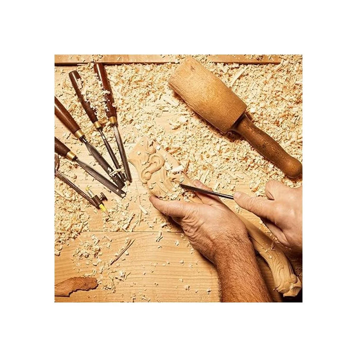 YIPLED Kit de bloques de tallado de tilo sin terminar_4