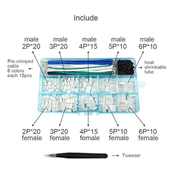 Kit de cables preprensados de conector PH 2.0 compatible_2