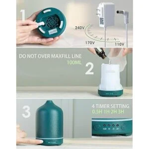 BULLEOO Difusor de aceite esencial difusor de cerámica_6