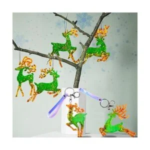 KyeeaDIY 3 moldes de resina de alce de Navidad con 20_4