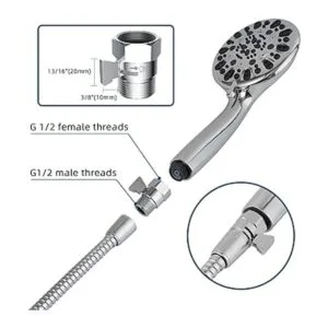 Paquete de 2 válvulas de control de flujo de ducha G12_6