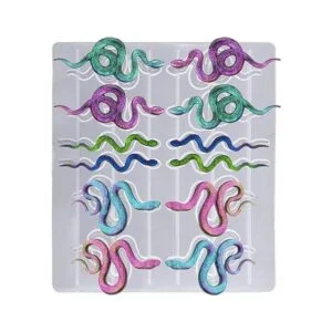 AFUNTA Molde de resina epoxi de serpiente molde de_3