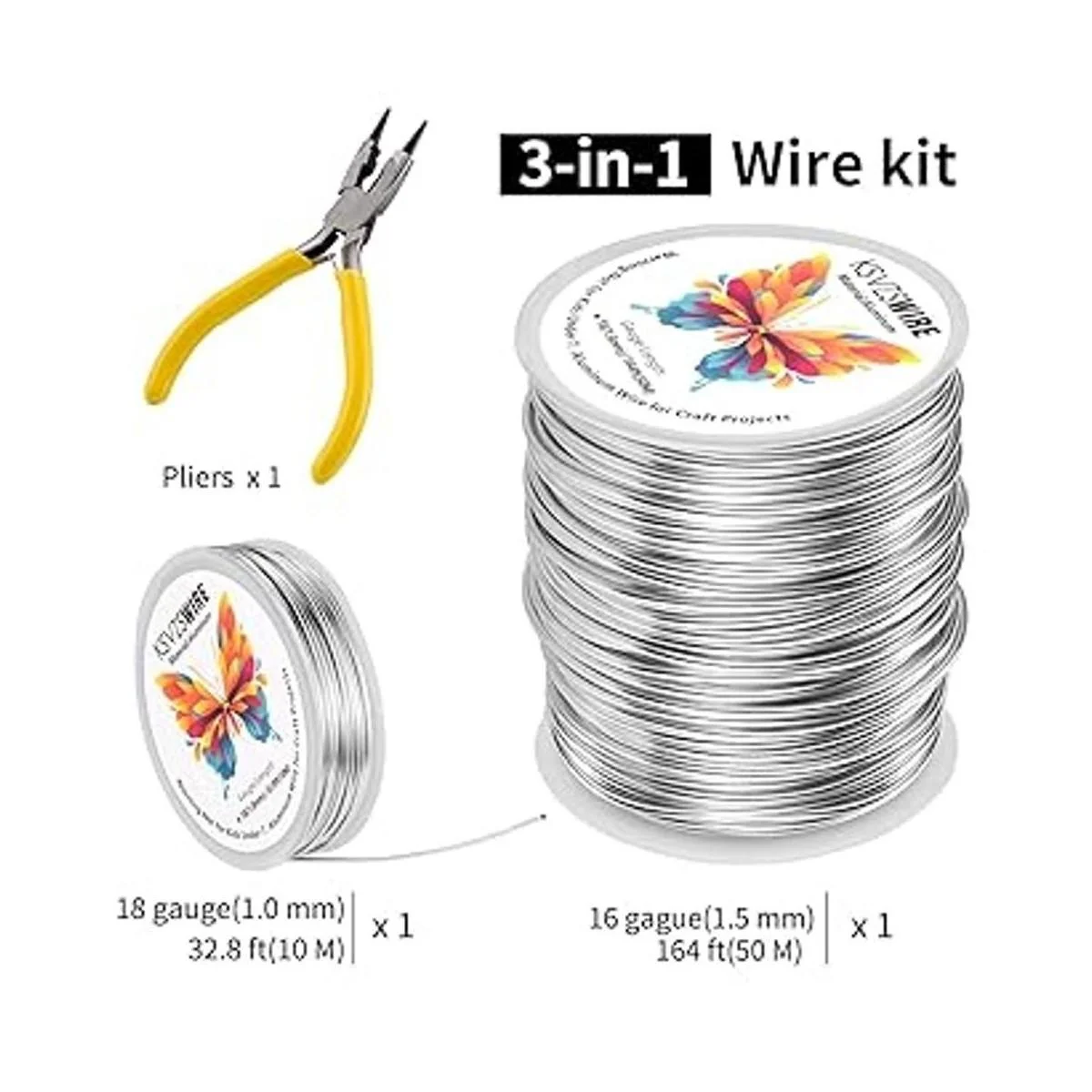 KSVZS Alambre de aluminio de calibre 16 0.059 in de 164_5