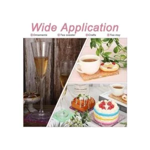 Moldes de resina de silicona 6 piezas varios tamaños y_4