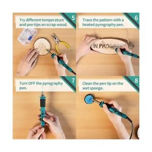 YIHUA 930IV Kit de bolígrafo de combustión de madera de_5