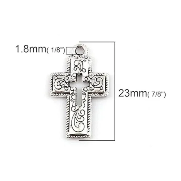 JGFinds Colgantes de cruz Paquete de 130 30 de corazón_4