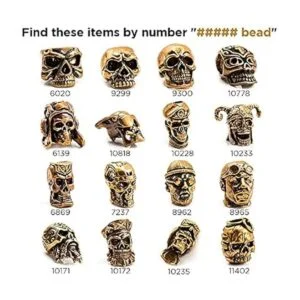 Teceum Cuentas de paracaídas Cuentas de calavera_7