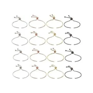 FASHEWELRY 16 pulseras deslizantes ajustables con extremos_1