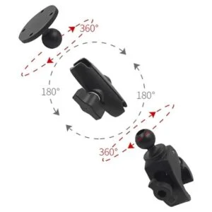 Brazo de doble enchufe de aluminio marino para todos los_3