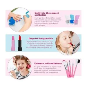 Tudaymol Kit de maquillaje de 21 piezas para niñas juego_4