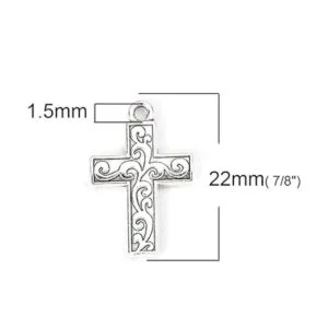JGFinds Colgantes de cruz Paquete de 130 30 de corazón_3