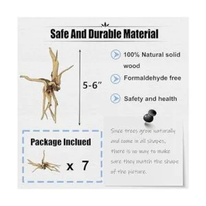 kathson Ramas de madera flotante para acuario natural_2