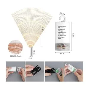 Techip 4 luces de explosión estelar 225 luces LED_2