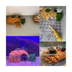 Tfwadmx Acuario con forma de piña decoraciones de resina_2
