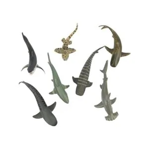 TOYMANY 8 piezas de juguetes de tiburón figuras de_2