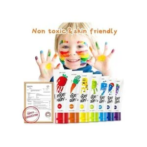 Jar Melo Pinturas seguras para los dedos para niños_2