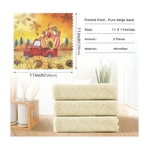 Paquete de 6 toallas de cocina paños de cocina con_3