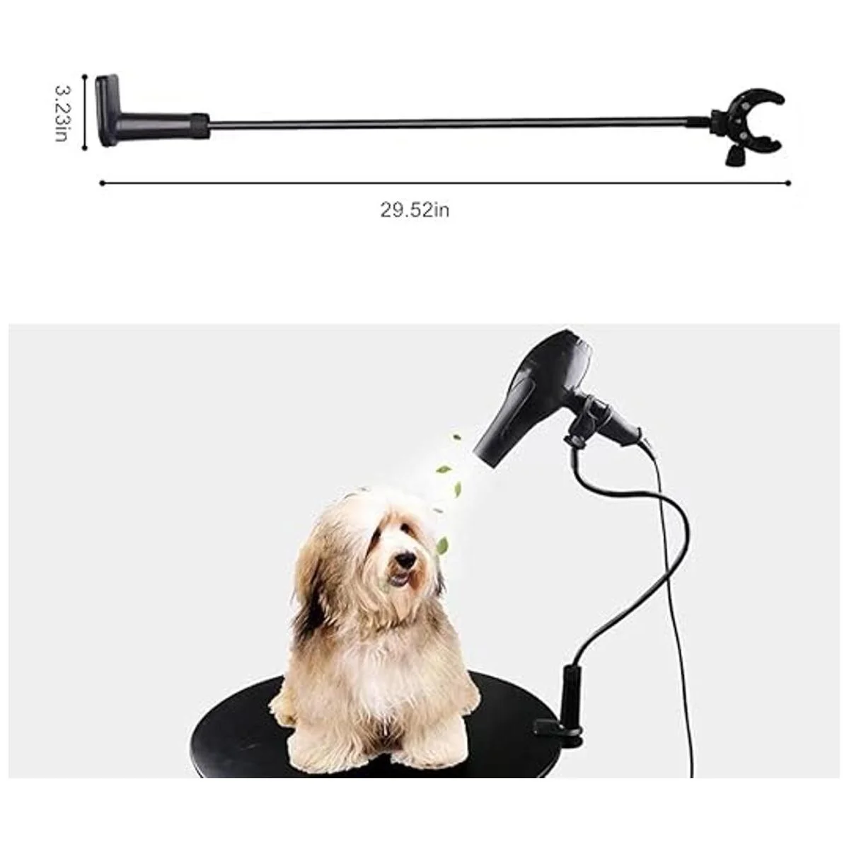 FOUUA Soporte para secador de pelo para mascotas soporte_3